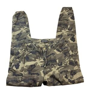 Twiin Sisters Womens Camo Cargo Jogger Pants Green Camouflage RJJ-2036 Size S